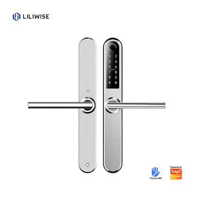 Liliwise স্মার্ট রিমোট কন্ট্রোল ফিঙ্গারপ্রিন্ট লক কীহীন জলরোধী ইলেকট্রিক কন্ট্রোল সিকিউরিটি অ্যাপ সহ অ্যালুমিনিয়াম দরজা লক
